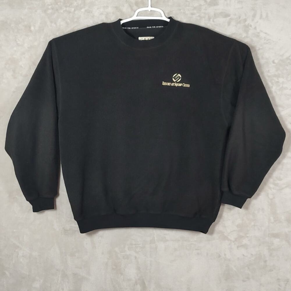 VTG Gear for Sports Resort at Squaw Creek Fleece Crewneck Sweatshirt Large Black